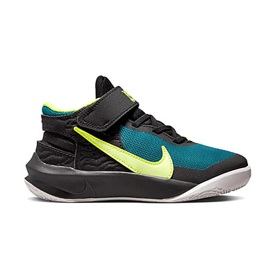 Nike Team Hustle D 10 FlyEase (PS) "Spruce Volt"