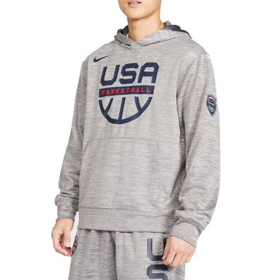 Nike USA Spotlight Herren Basketball Hoodie "Dark Grey"