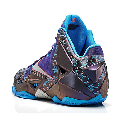 Lebron XI "Summit Lake Hornets" (500/purple/azul/negro/grit)