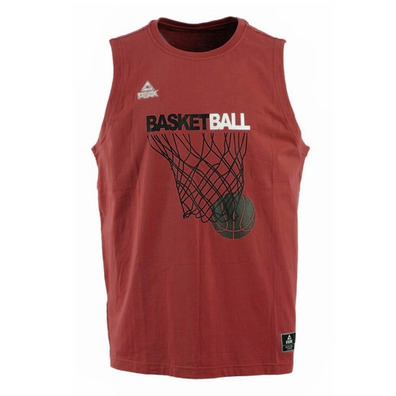 Camiseta Adulto/Niñ@ Peak Sport Basketball Hoop Graphic Tank Top "Red"