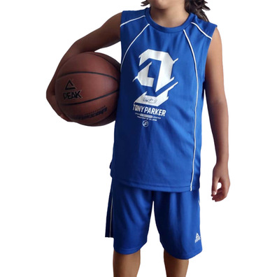 Equipación Junior Peak Sport Basketball Tony Parker Signature "Blau"