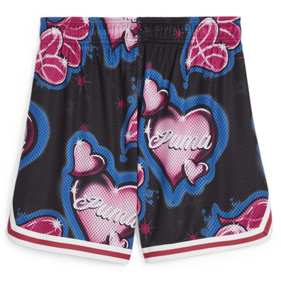 Puma Basketball Spiel Love Short AOP "Black"