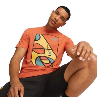 Puma Basketball Graphics Court Tee "Chili Powder"