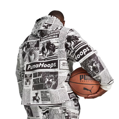 Puma Basketball Medien Tag Hoodie "Black-White"