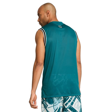 Puma Basketball gewinnen Schuss Mesh Tank "Cold Green"