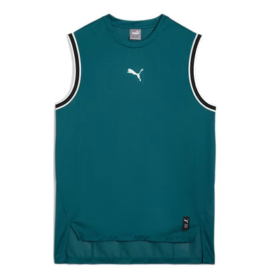 Puma Basketball gewinnen Schuss Mesh Tank "Cold Green"