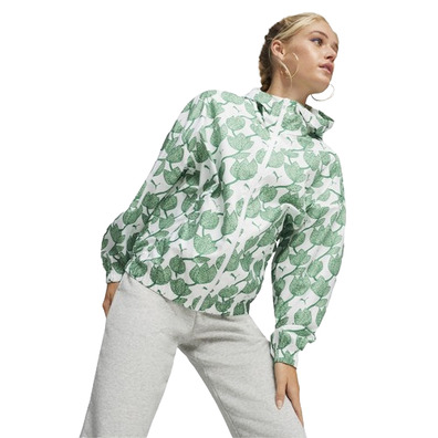 Puma BLOSSOM AOP Windbreaker "Archive Green"