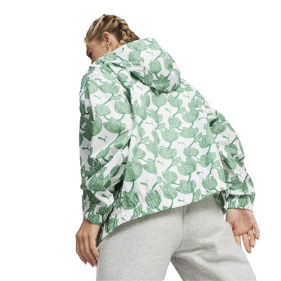 Puma BLOSSOM AOP Windbreaker "Archive Green"