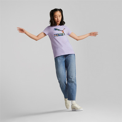 Puma CLASSICs Logo Infill Tee "Vivid Violett"