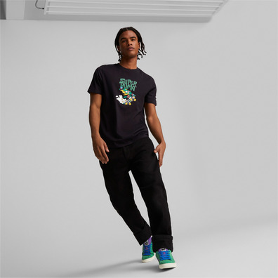 Puma Classics Super Puma Graphic Tee "Schwarz"