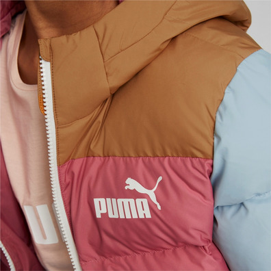 Puma Junior Farbblock Polyball Kapuzenjacke