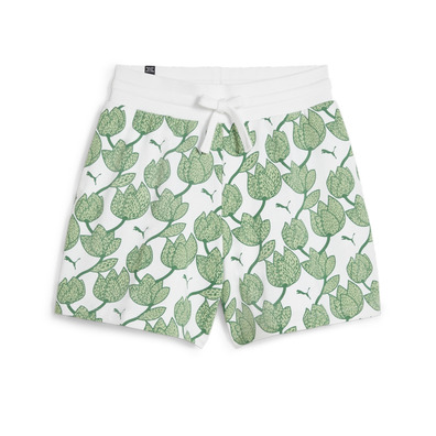 Puma ESS+ BLOSSOM 5" AOP Shorts TR "Archive Green"