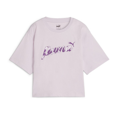 Puma ESS+ BLOSSOM Short Graphic Tee "Grape Mist"