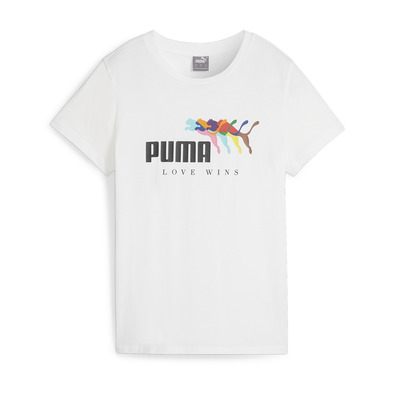 Puma ESS+ LOVE WINS Tee W "Weiß"