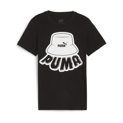 Puma Junior ESS+ MID 90s Graphic Tee B "Schwarz"