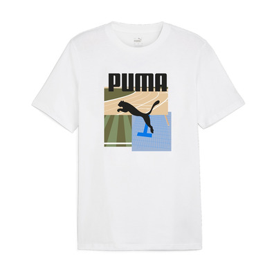 Puma GRAPHI Sommer Sport Tee II "Weiß"