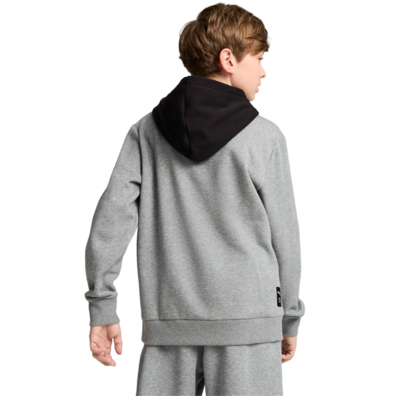 Puma Junior Basketball gewinnen Schuh Hoodie Fleece "Medium Gray"