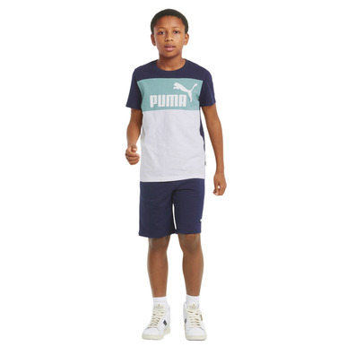 Puma Junior ESS+ Farbblock Tee