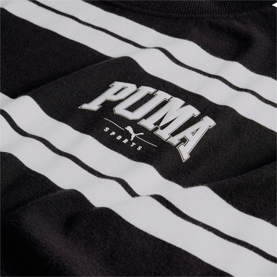 PUMA SQUAD Striped Tee "Schwarz"