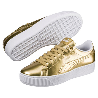 Puma Vikky Platform Luxe Wn ́s (Gold/Weiß)