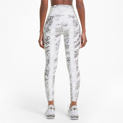 Puma Wn\'s Train Untamed AOP HW 7/8 Tight "Snake White-Silver"