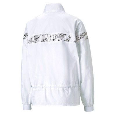 Puma Wn\'s Train Untamed Woven Jacke "Snake White-Silver"