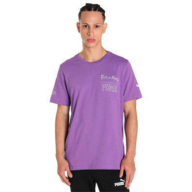 PUMA x Rick und Morty Sanchez Wuz hier Tee "Royal Lilac"