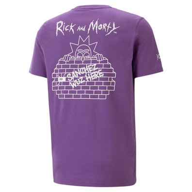 PUMA x Rick und Morty Sanchez Wuz hier Tee "Royal Lilac"