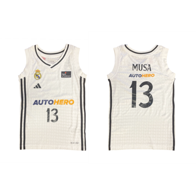 Real Madrid Camiseta Basket Niñ@ 1. Team 24/25 #13 MUSA #