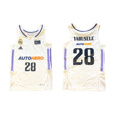 Real Madrid Camiseta Basket Niñ@ 1a Equipación # 28 YABUSELE #