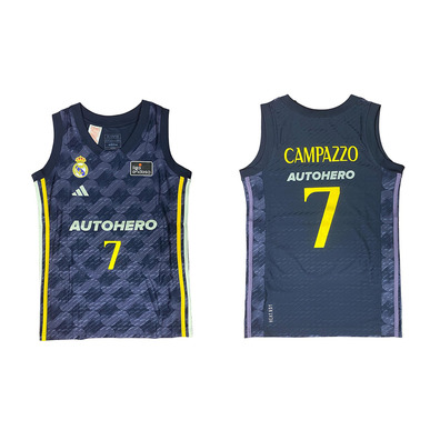 Real Madrid Camiseta Basket Niñ@ 2. Team 2023/24 #7 CAMPAZZO #