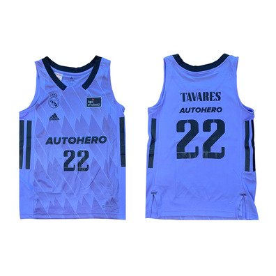 Real Madrid Camiseta Basket Niñ@ 2a Equipación # 22 TAVARES #