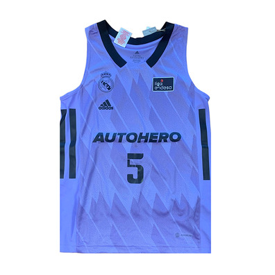 Real Madrid Camiseta Basket Niñ@ 2a Equipación # 5 RUDY #