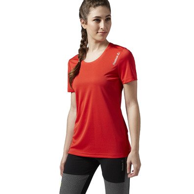 Reebok W Running Essentials Short Sleeve Tee (riot rot)