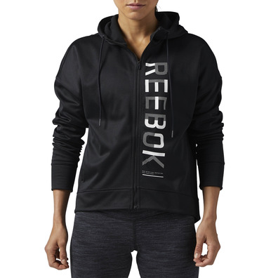 Reebok Workout BB Fleece FZ Hoodie W (schwarz)