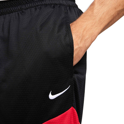 Kurz Nike Icon Dri-FIT Basketball "Black Red"