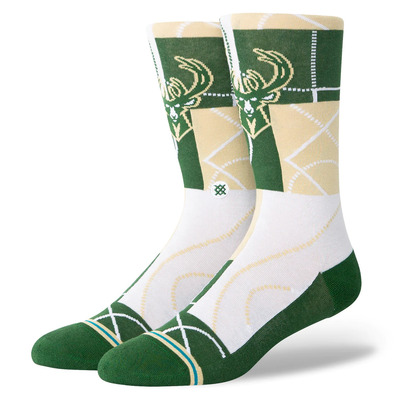 Stance Casual NBA Zone MIL Crew Socken