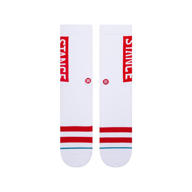 Stance OG Crew Socken "White-Red"