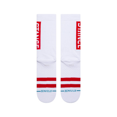 Stance OG Crew Socken "White-Red"