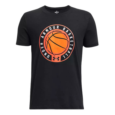 UA Boys\\' Basketball Logo Short Sleeve Tee "Black"