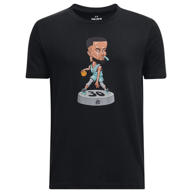 UA Jungs \'\' Curry Bobblehead Kurzarm Tee "Schwarz"