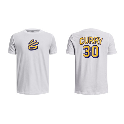 UA Jungen Curry Drop Schatten Tee "Weiß"