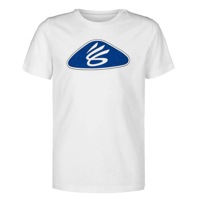 UA Boys \'\' Curry Logo Short Sleeve Tee "Weiß"