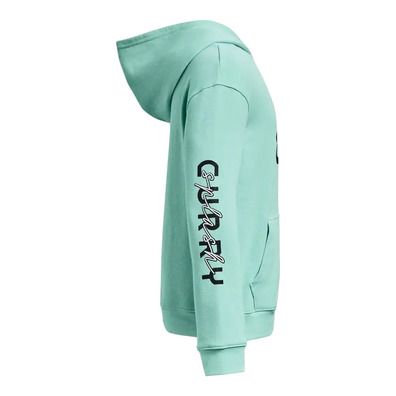 UA Boys\' Curry Splash Hoodie "Neo Turquoise"