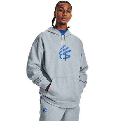 UA Curry Big Splash Pollover Hoodie "Blue-Grey"