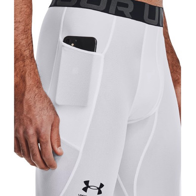 UA Herren HeatGear® Leggings "White"