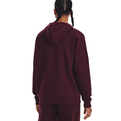 UA Herren Rival Fleece Logo Hoodie "Dark Maroon"