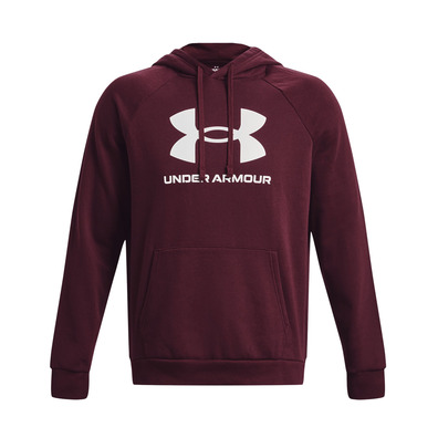 UA Herren Rival Fleece Logo Hoodie "Dark Maroon"