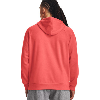 UA Herren Rival Fleece Logo Hoodie "Venom Red"