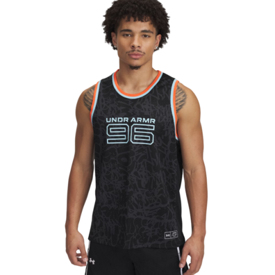 UA Men's Zone Pro Mesh Printed Tank "Black-Anthracite"